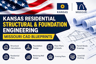 provide kansas residential structural and foundation engineering, missouri cad