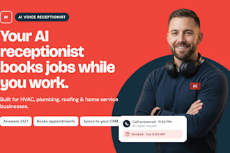 build an ai voice receptionist for hvac, plumbing and roofing businesses