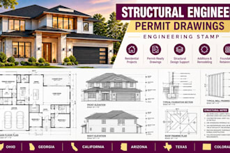 structural engineer permit drawing engineer stamp ohio, georgia, ca, az, tx, co
