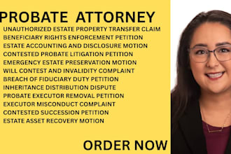 handle probate litigation, contested succession, estate assets and inheritance