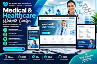 design medical, hospital, clinic and healthcare websites