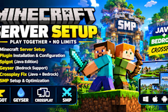 minecraft server setup minecraft plugin spigot geyser bedrock crossplay fix smp
