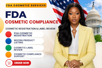 do fda cosmetic product registration, mocra product listing and label review