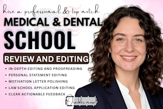 edit and proofread your residency, medical school, fellowship personal statement