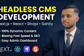 do strapi sanity headless cms integration with react nextjs