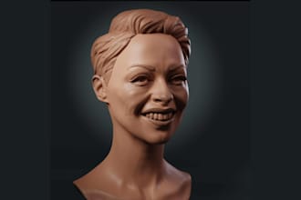 sculpt detailed 3d characters for games, animation and rendering