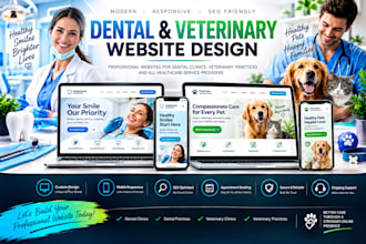 design dental, veterinary and clinic websites