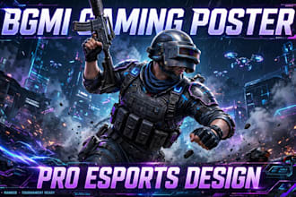 design eye catching gaming poster and thumbnail for youtube