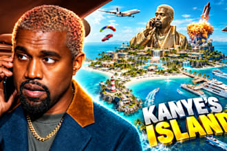 design youtube thumbnail for celebrities, luxury lifestyle
