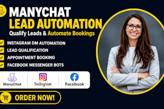 build manychat lead qualification and booking workflows