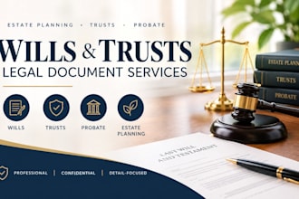 draft and review wills, living trusts, probate and estate planning document