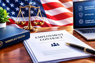 draft employment contracts, workplace policies and legal documents