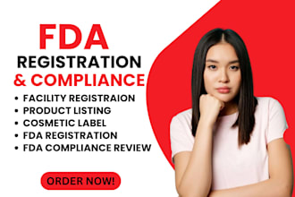 do fda registration, food facility registration, and US agent service