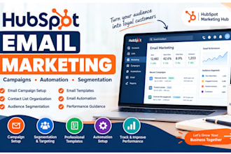 set up hubspot email marketing campaigns and segmentation