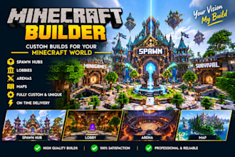 minecraft builder minecraft build minecraft map minecraft spawn hub lobby arena