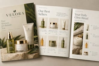design product catalogs, brochures, sell sheets, and product line sheets