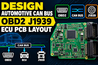 design automotive can bus obd2 j1939 ecu pcb layout