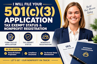 file 501c3 application tax exempt and nonprofit registration