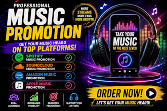 do spotify music promotion soundcloud music amazon music apple music promotion