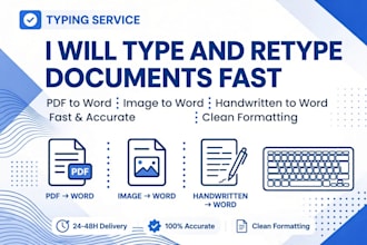 type retype and convert document faster and accurately