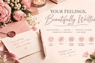 craft personalized romantic letter, love poems