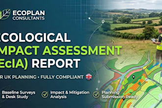 write an ecological impact assessment ecia report for UK planning