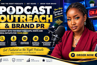 do podcast outreach, brand PR and journalist media contact research for brands