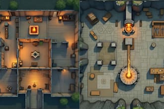 custom dnd battle map, fantasy rpg map, dungeon map, inkarnate map, ttrpg map