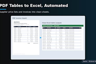 convert PDF or CSV exports into a clean excel report with python