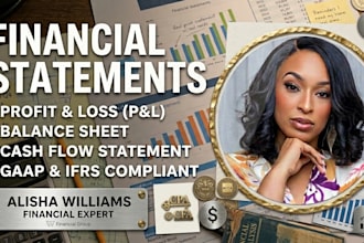 prepare financial statements, profit and loss, balance sheet and cashflow