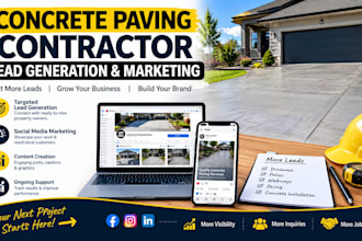 generate leads and manage marketing for concrete contractors