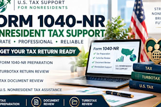 prepare 1040nr tax returns or help fix your turbotax filing