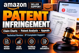 analyze amazon patent infringement claims and prepare appeal documents