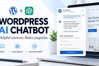 build a wordpress ai chatbot with chatgpt for client questions and lead capture