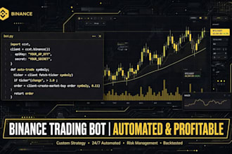 create a crypto trading bot in python for binance