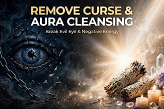 remove curse and cast powerful aura cleansing spell