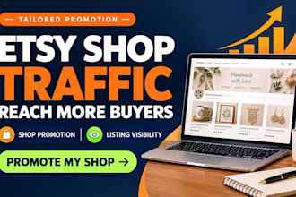 increase etsy shop traffic with etsy SEO keywords and listing optimizations