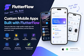 build a flutterflow mobile app mvp with firebase integration