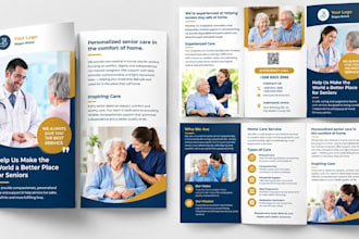 design dental clinic brochure, medical flyer and healthcare brochure