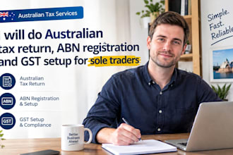 do australian tax return abn registration and gst setup for sole traders