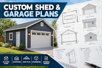 design custom backyard shed garage and accessory plans