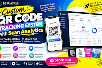 build custom qr code tracking system, qr code development with scan analytics
