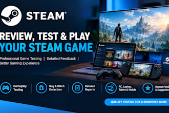 review test play your steam game professionally on any device
