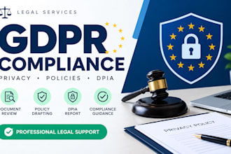 review gdpr compliance draft data protection policies privacy documents and dpia