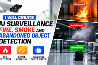 create ai surveillance fire smoke detection abandoned object alerts