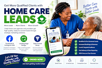 exclusive home care leads, senior and elderly care leads generation video ads