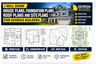 draw house plans foundation plans roof plans site plan georgia builder