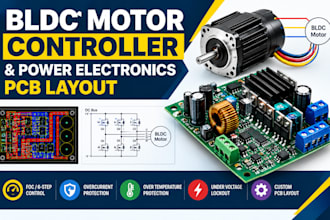 design bldc motor controller and power electronics pcb layout