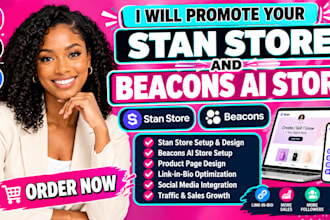promote your stan store and beacons ai store