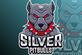 design high quality excellent pitbull logo with free source file